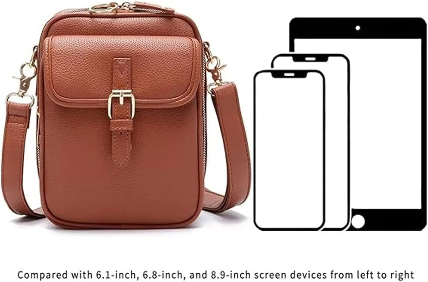 Collaboraten1 Crossbody Leather Bag, Collaborateam Urvashi Tojoyride Anti Theft Shoulder Bags for Women Travel
