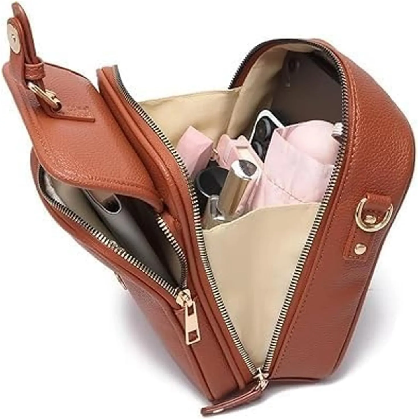 Collaboraten1 Crossbody Leather Bag, Collaborateam Urvashi Tojoyride Anti Theft Shoulder Bags for Women Travel