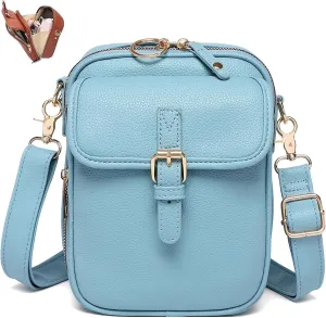 Collaboraten1 Crossbody Leather Bag, Large Capacity Mini Crossbody Bag, Small Crossbody Bags for Women