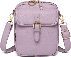 Collaboraten1 Crossbody Leather Bag, Purse Vintage Mini Messenger Bag, Anti-Theft, Multi-Slot Large Capacity Bag