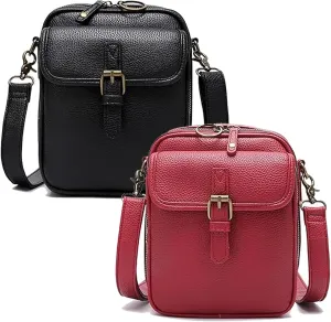 Collaboraten1 Crossbody Leather Bag, Urvashi Collaborateam Tojoyride Anti Theft Purse Bag with Built in Wallet for Women