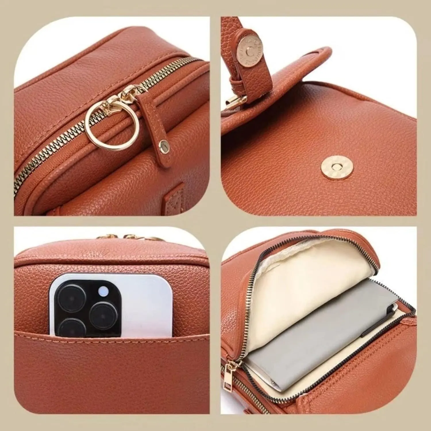 Collaboraten1 Crossbody Leather Bag, Urvashi Crossbody Leather Bag for women