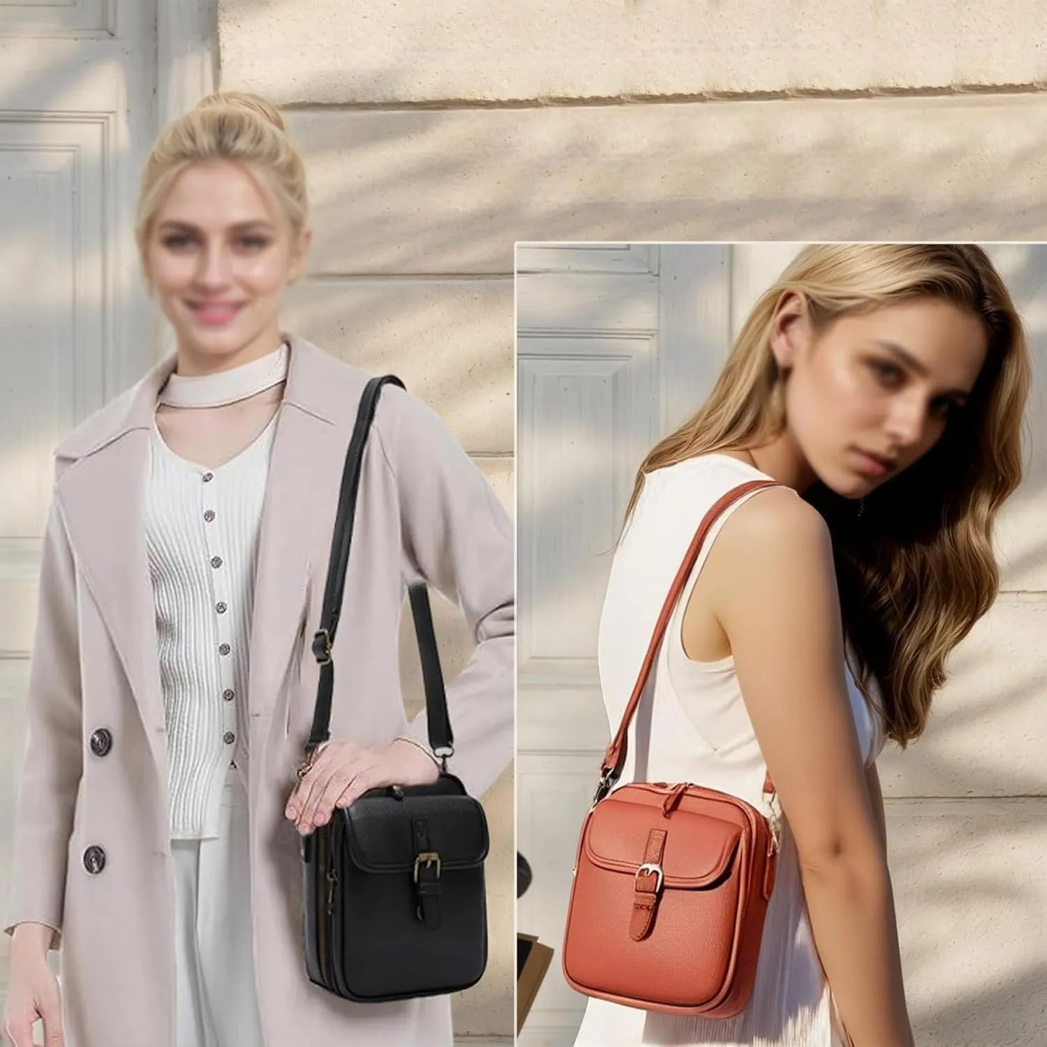 Collaboraten1 Crossbody Leather Bag, Urvashi Crossbody Leather Bag for women