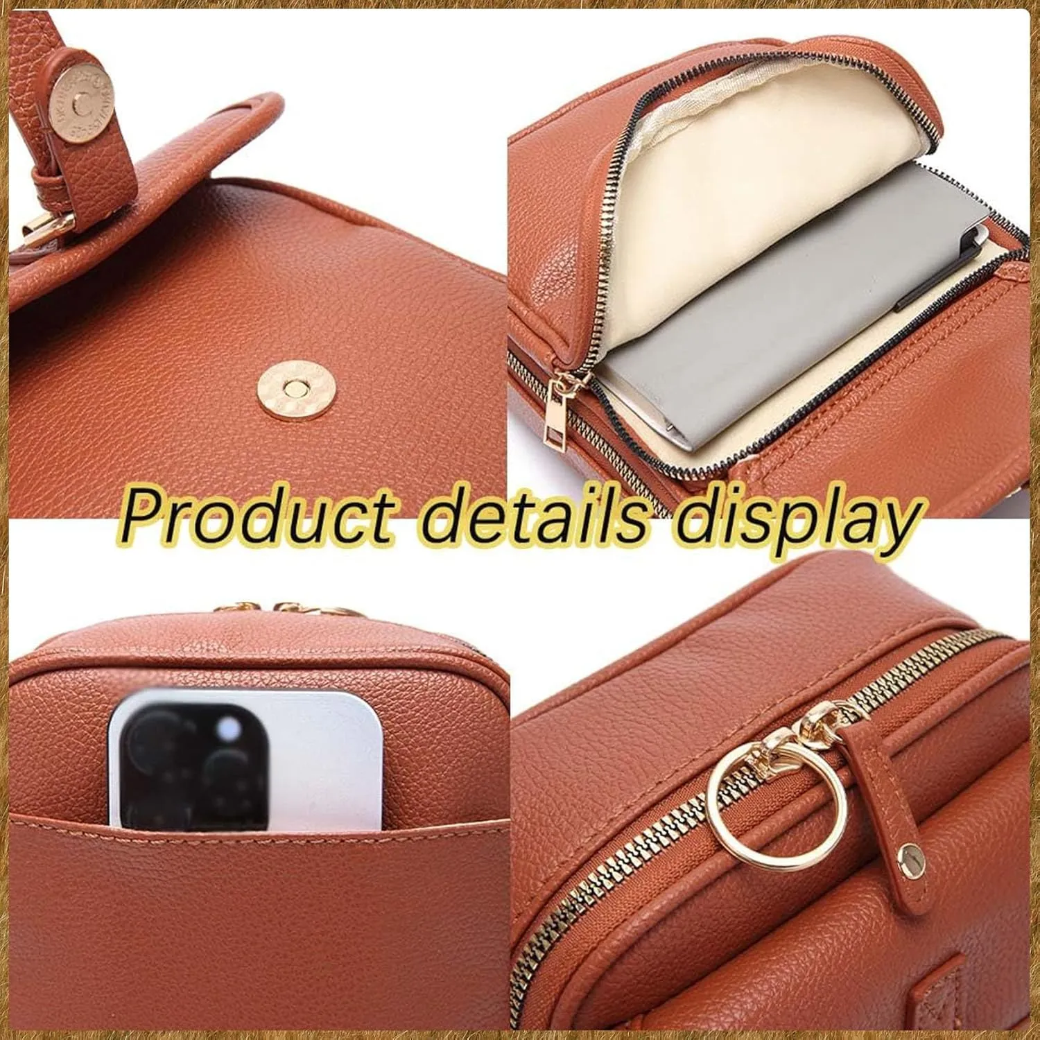 Collaboraten1 Crossbody Leather Bag,Collaborateam Urvashi Collaboration Tojoyride Anti Theft Shoulder Bags