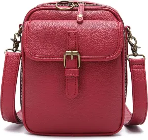 Collaboraten1 Crossbody Leather Bag,UrvashiCrossbody Bag,UrvashiVintage Double Layer Large Capacity Mini Cross Body Bags