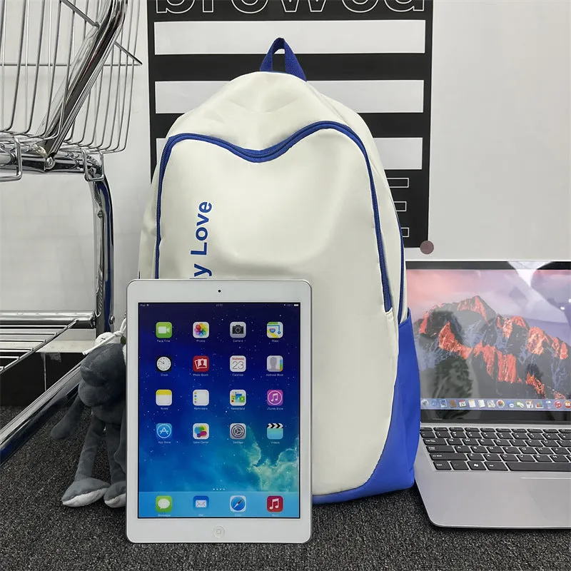 College Letter Large Capacity Fashion Trendy Backpacks