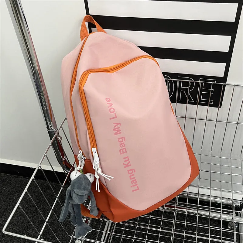College Letter Large Capacity Fashion Trendy Backpacks