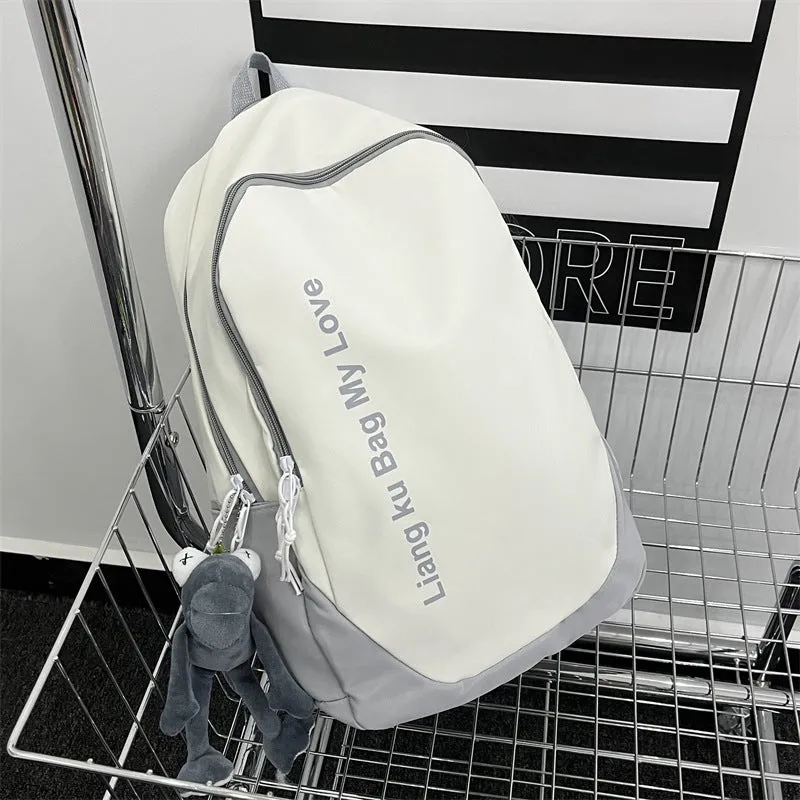 College Letter Large Capacity Fashion Trendy Backpacks