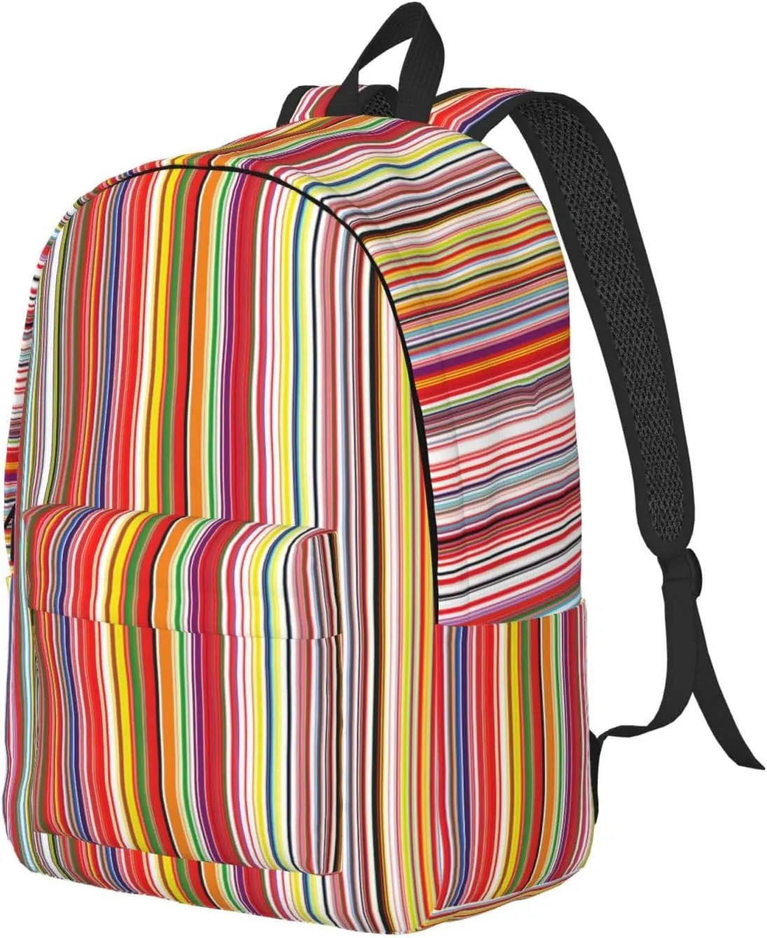 Colorful Stripes. print Duffel Bag, Lightweight Duffel Bag, Casual Backpack, 17.7 x 6.3 x 12.2 inches