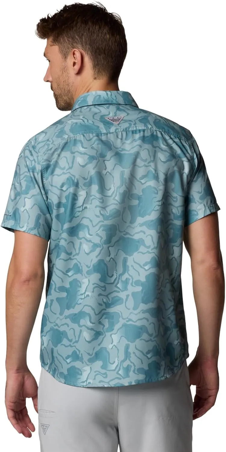 Columbia Men's PFG Uncharted Printed Short Sleeve Shirt