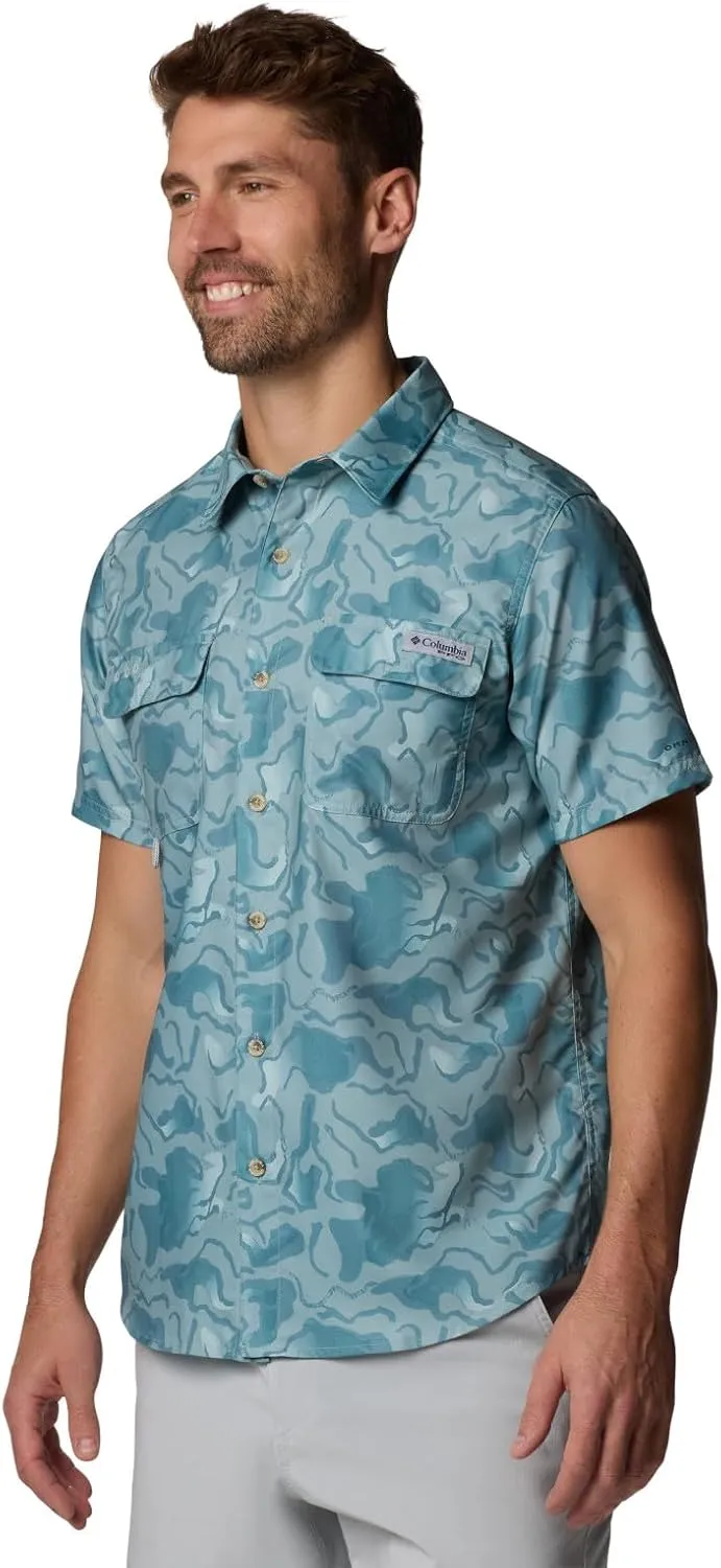 Columbia Men's PFG Uncharted Printed Short Sleeve Shirt
