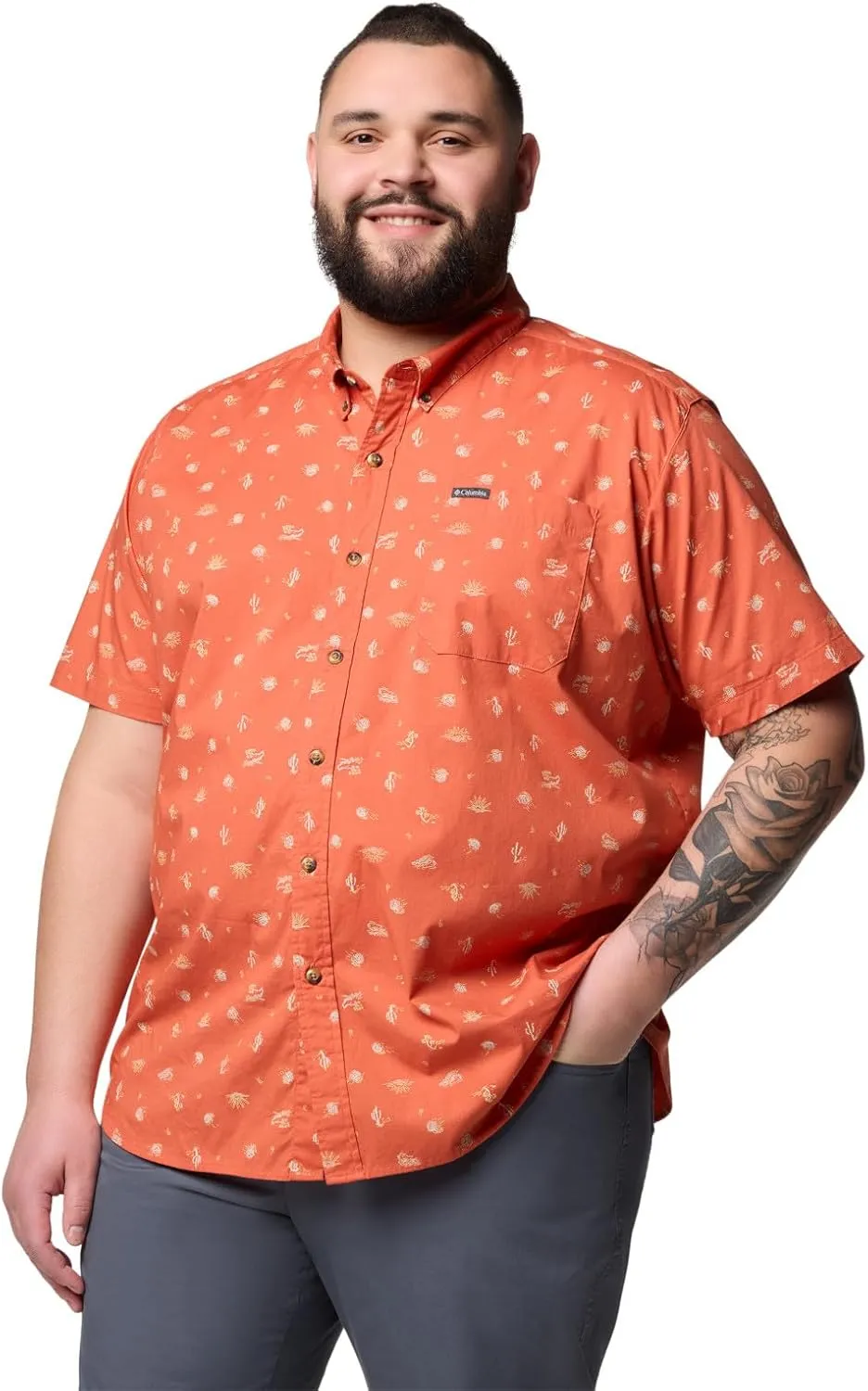 Columbia Men's Rapid Rivers Printed Short Sleeve Shirt