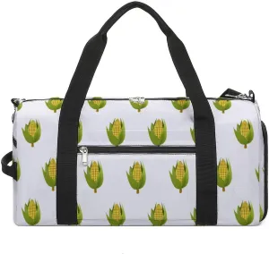 Corn Gym Duffle Bag Waterproof Travel Bag Small for Sports and Weekend Getaway