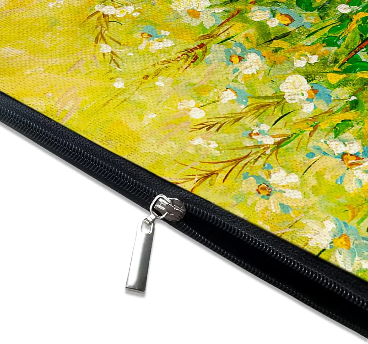 Cosmetic Bags for Women Cute Makeup Bag for Purse Canvas Travel Toiletry Bag Funny Zipper Pouch-Daisy Oil Painting Makeup Bags