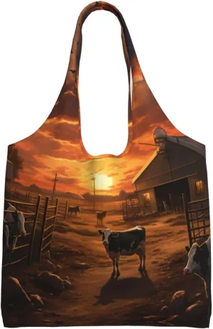 Couple Parrots Olive Canvas Tote Bag Reusable Grocery Bag Canvas Shopping Bag For Mom Grandma