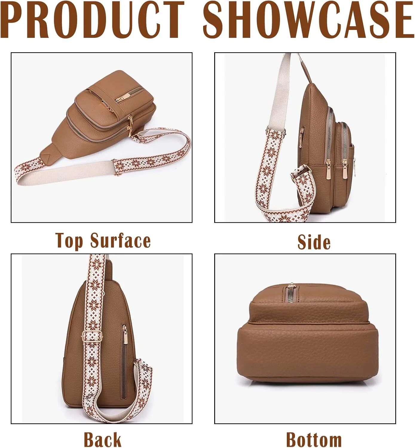 Cross Body Bags for Woman Men Sling Bag Chest Bag with Adjustable Strap Crossbody Handbags Women's Crossbody Bags