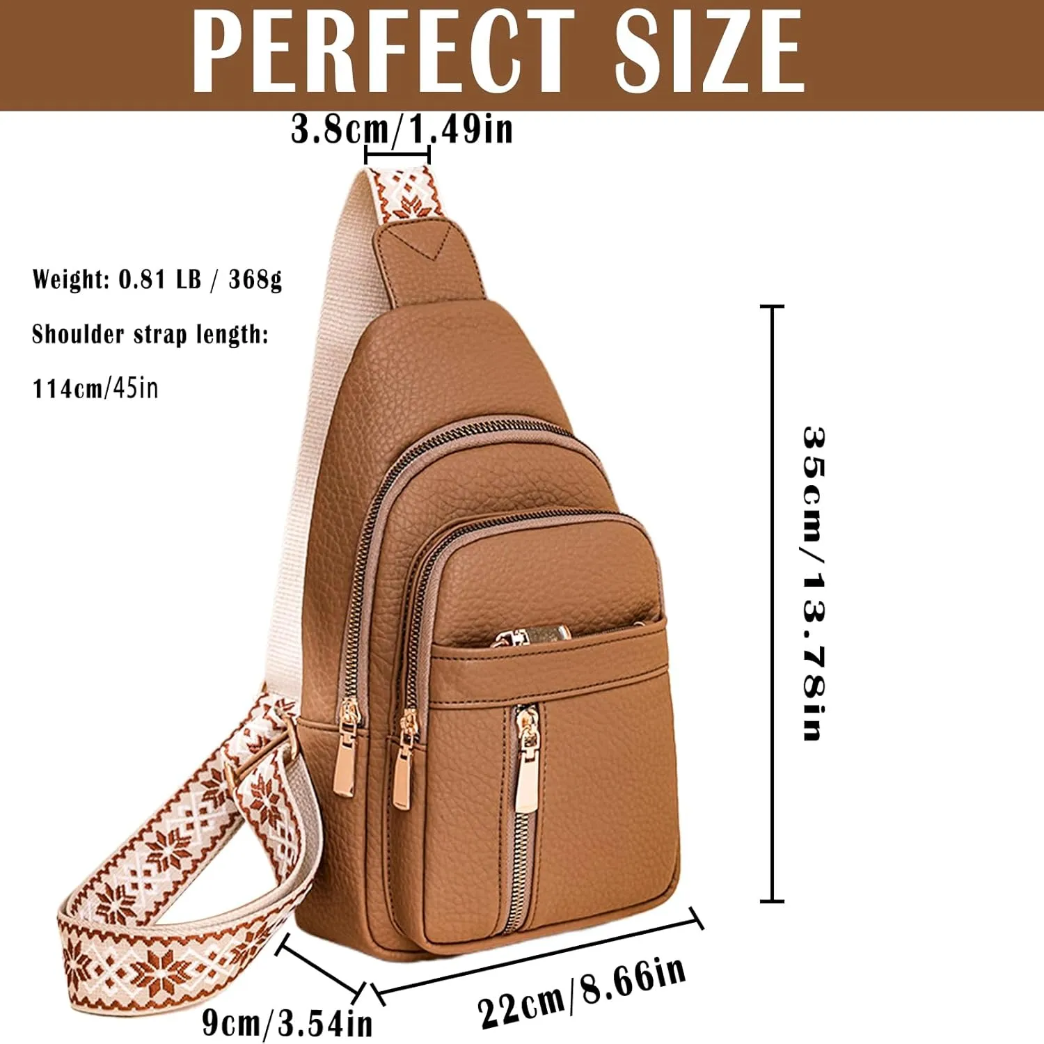 Cross Body Bags for Woman Men Sling Bag Chest Bag with Adjustable Strap Crossbody Handbags Women's Crossbody Bags
