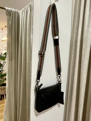 Crossbody Bag Leather Black