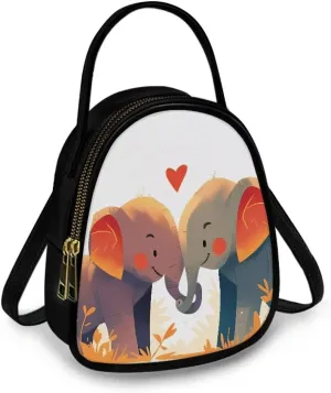 Crossbody Bag Phone Purse Handbag for Women, Dog Couple Print Shoulder Travel Purse, Animals Sling Bag PU Leather