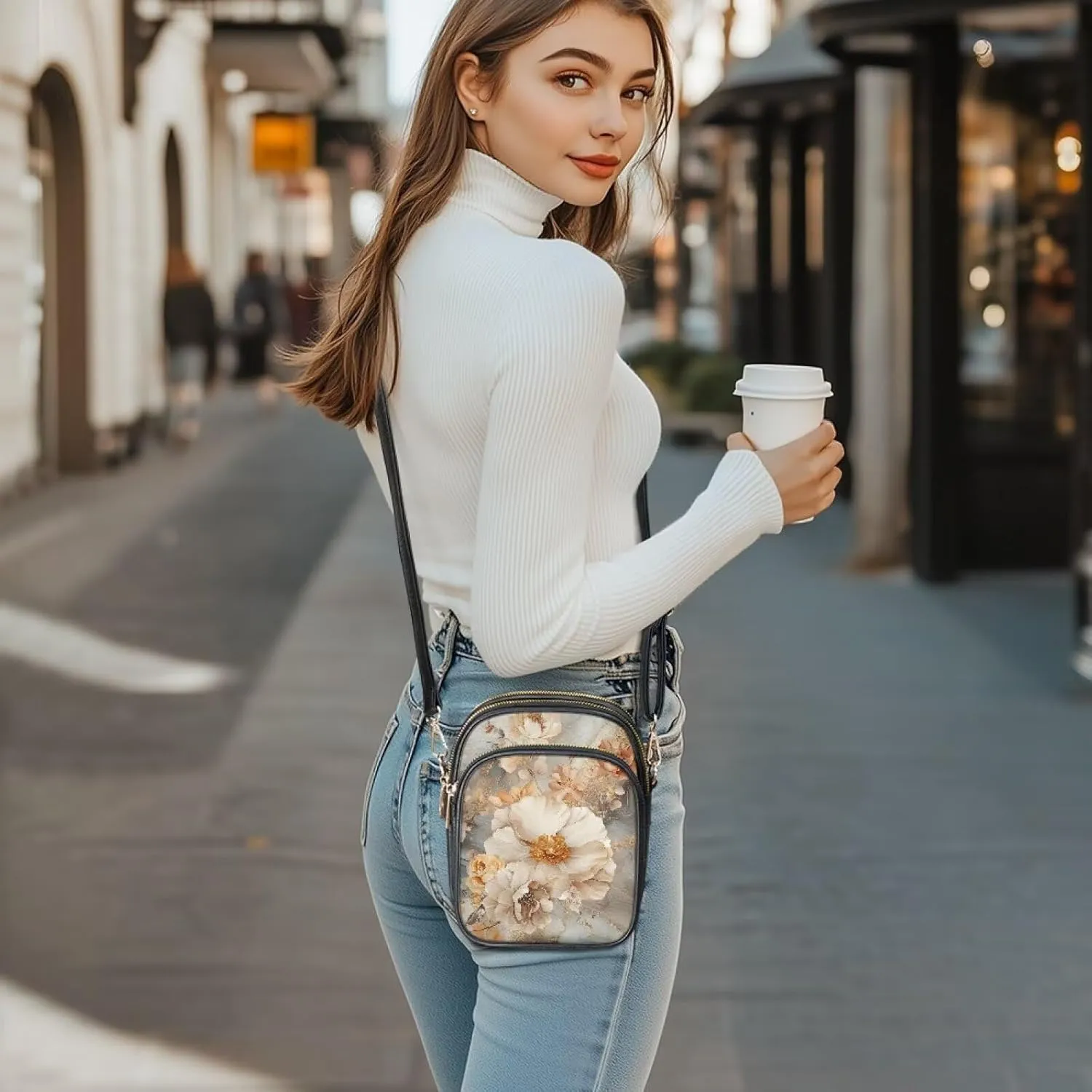 Crossbody Bags for Women Small Size Travel Leather Shoulder Purses Mini Satchel Bag