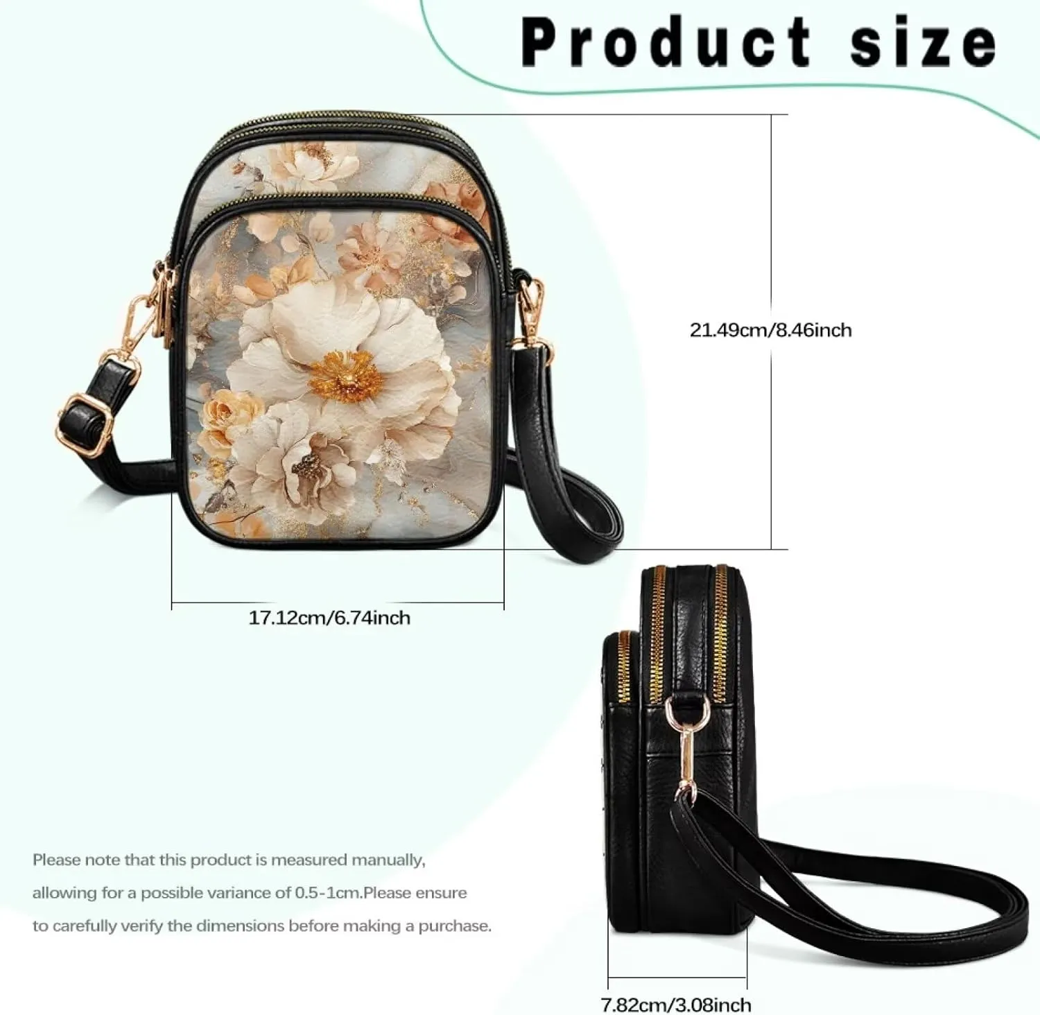 Crossbody Bags for Women Small Size Travel Leather Shoulder Purses Mini Satchel Bag