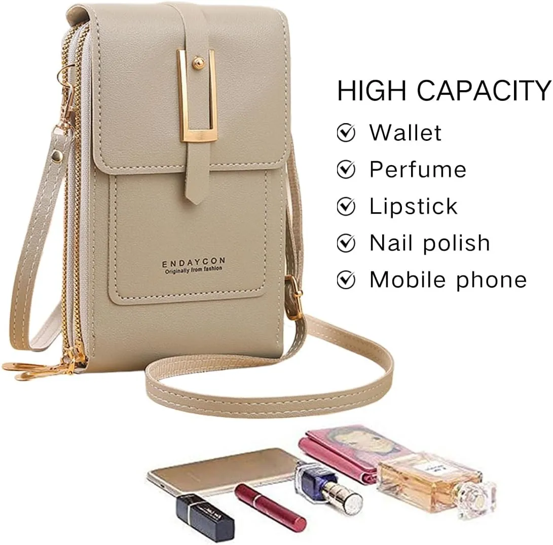 Crossbody Bags for Women, Small Touchscreen Purse, Trendy Shoulder Wallet with Card Slots