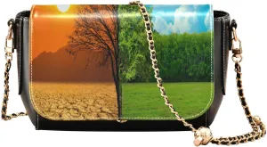 Crossbody Bags for Women Trendy Women's Black Shoulder Bag Small PU Leather Flap Cross Body Bag Handbags