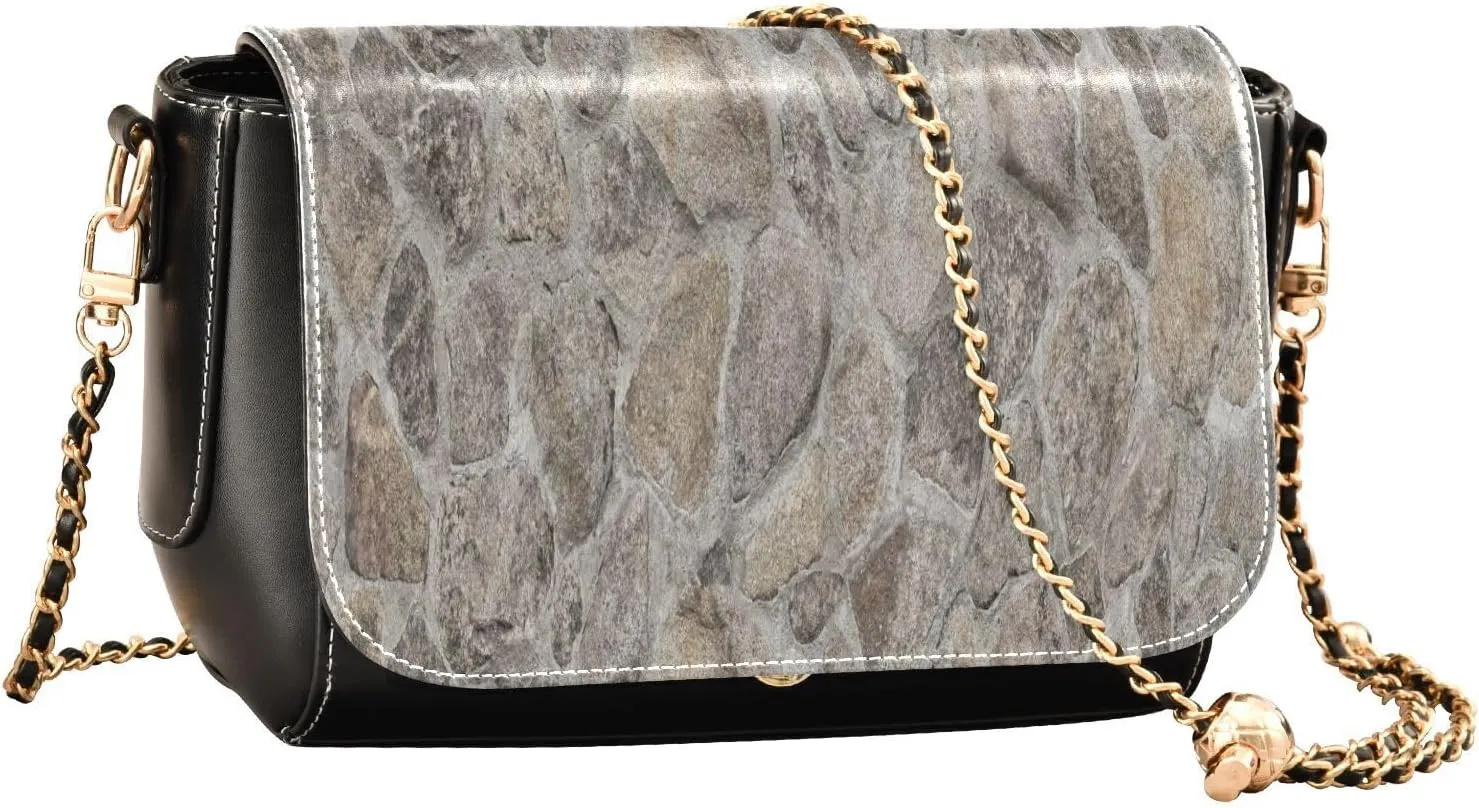 Crossbody Bags for Women Trendy Women's Black Shoulder Bag Small PU Leather Flap Cross Body Bag Handbags