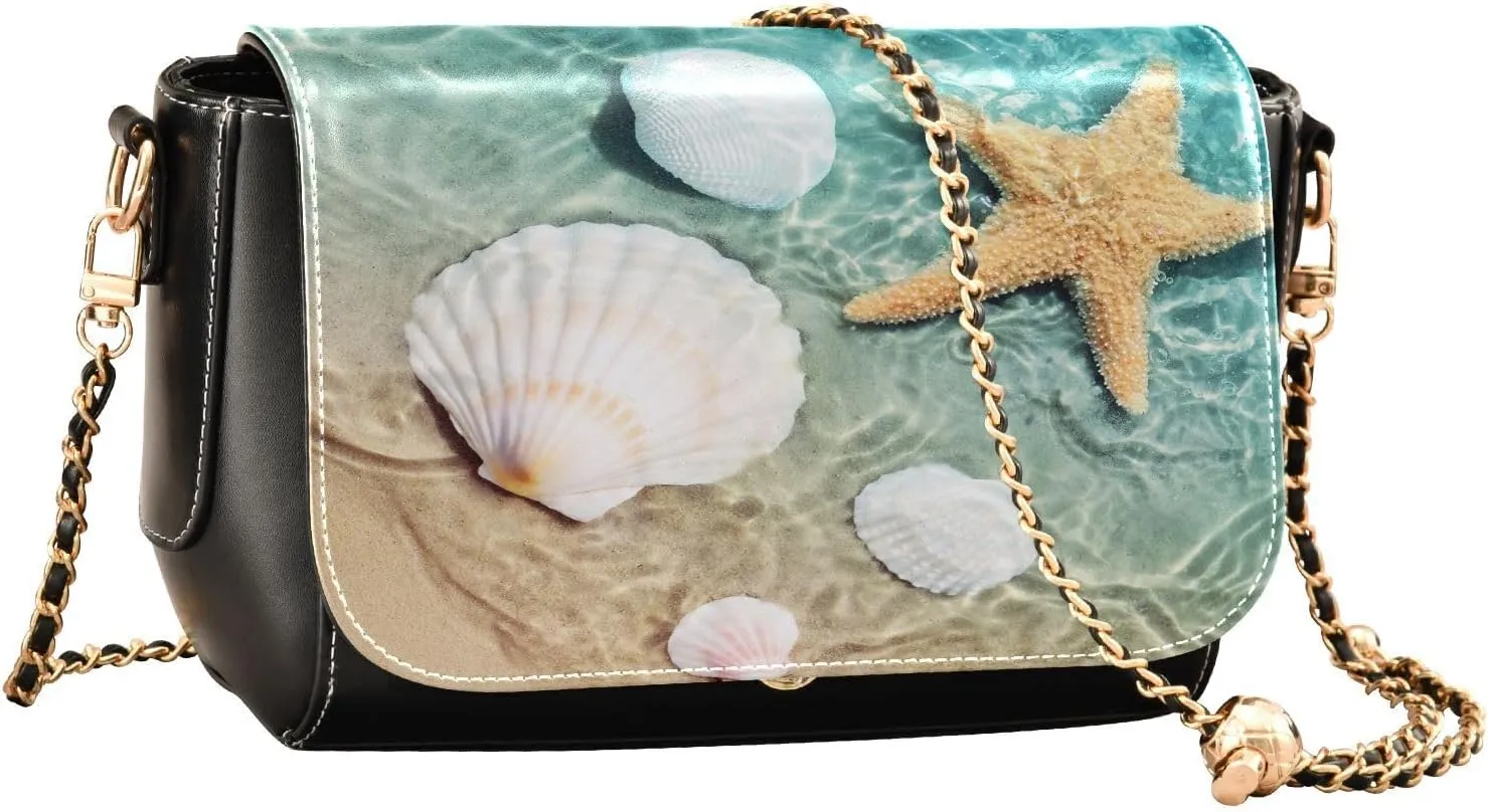 Crossbody Bags for Women Trendy Women's Black Shoulder Bag Small PU Leather Flap Cross Body Bag Handbags