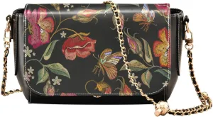 Crossbody Bags for Women Trendy Women's Black Shoulder Bag Small PU Leather Flap Cross Body Bag Handbags