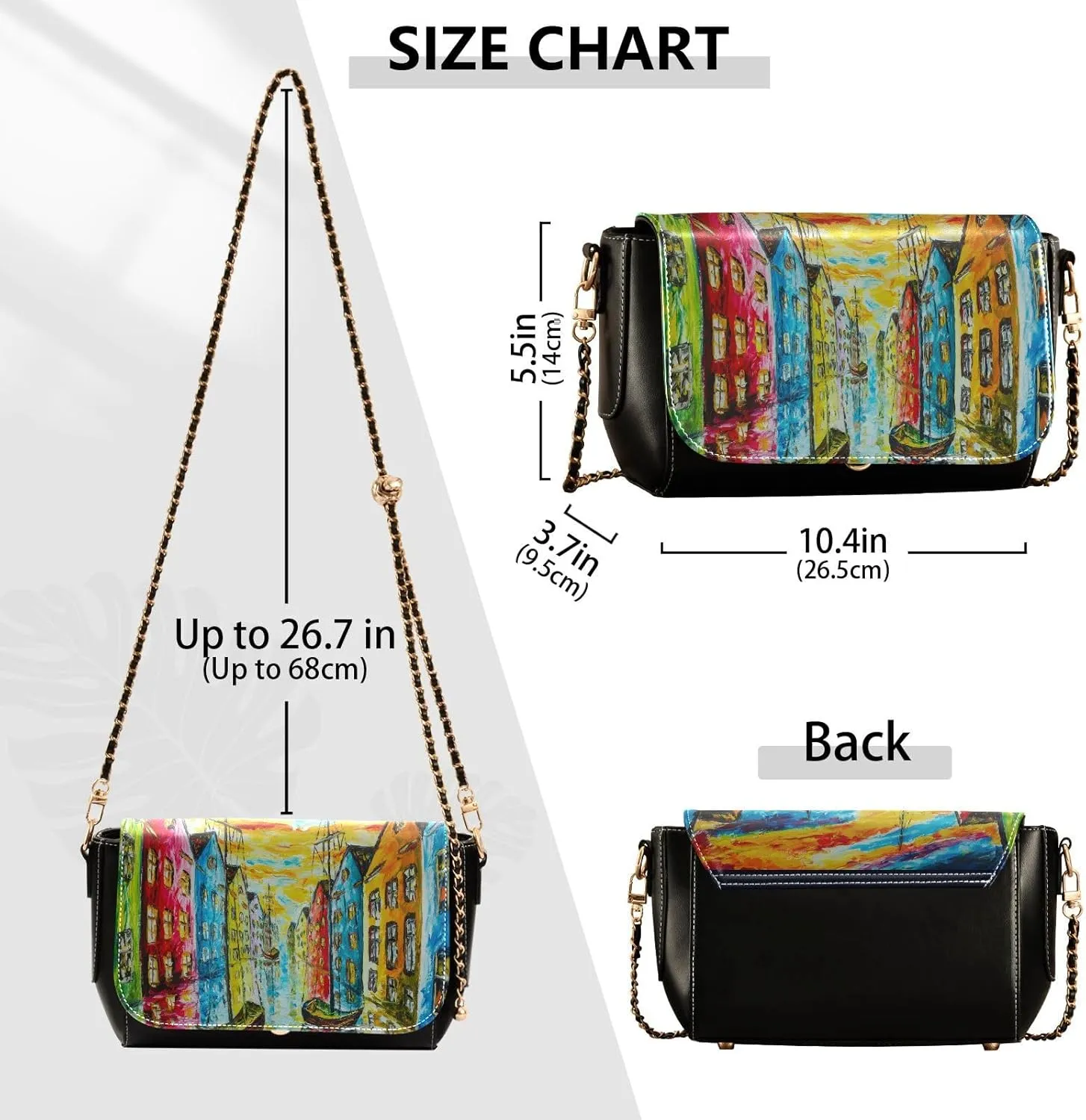 Crossbody Bags for Women Trendy Women's Black Shoulder Bag Small PU Leather Flap Cross Body Bag Handbags