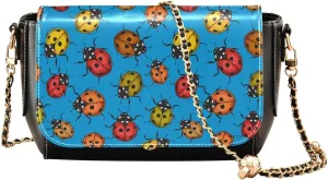 Crossbody Bags for Women Trendy Women's Black Shoulder Bag Small PU Leather Flap Cross Body Bag Handbags