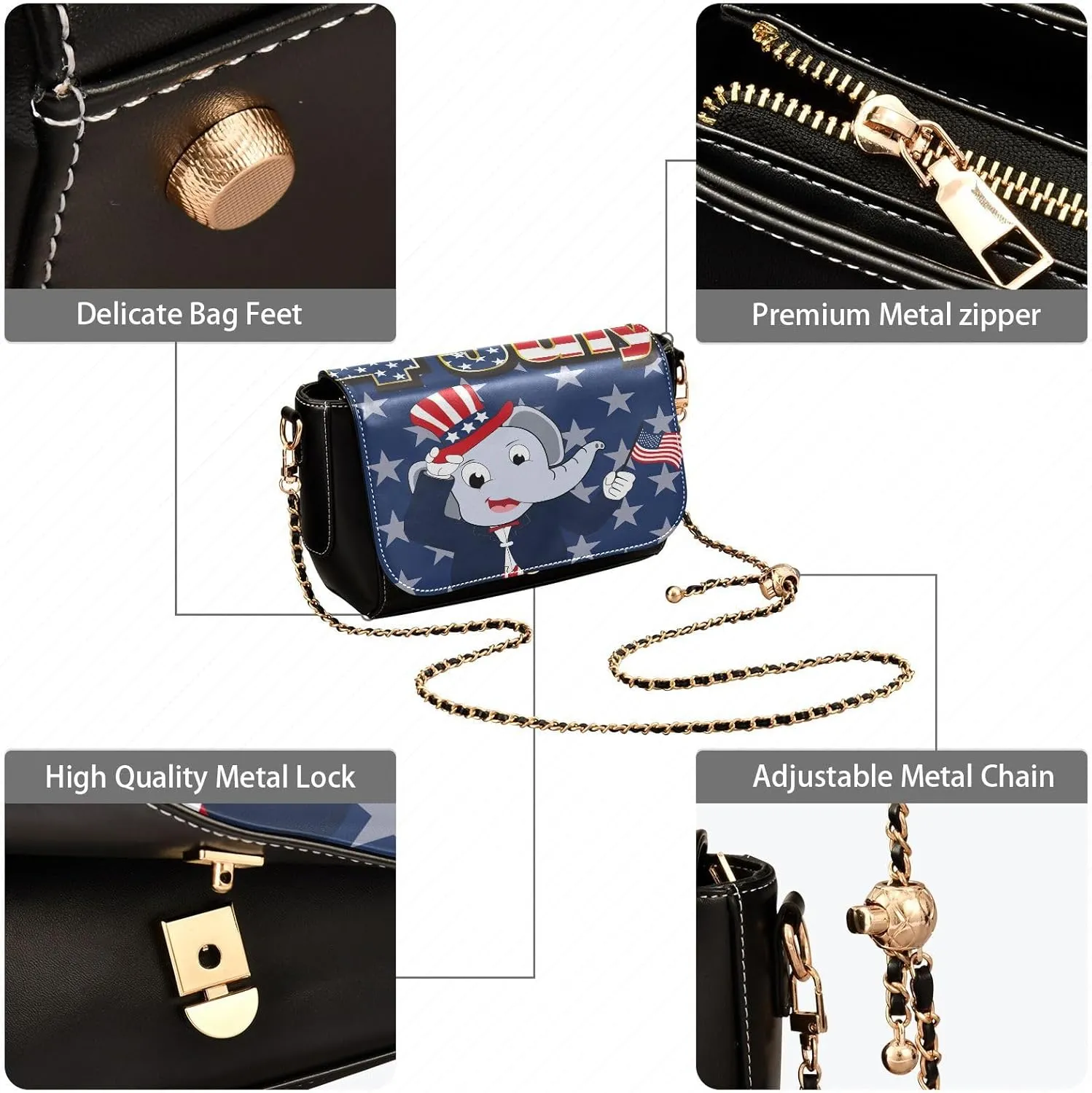 Crossbody Bags for Women Trendy Women's Black Shoulder Bag Small PU Leather Flap Cross Body Bag Handbags