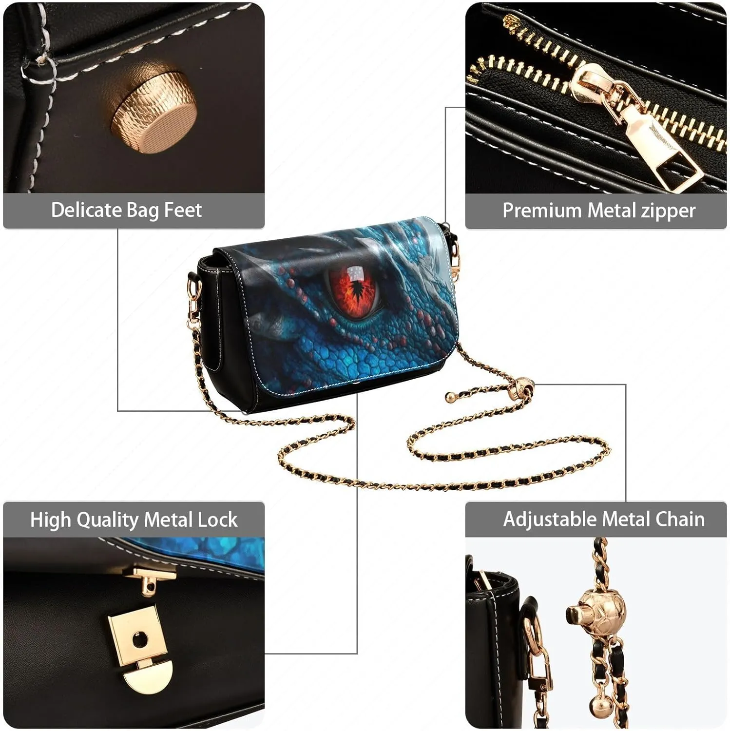 Crossbody Bags for Women Trendy Women's Black Shoulder Bag Small PU Leather Flap Cross Body Bag Handbags
