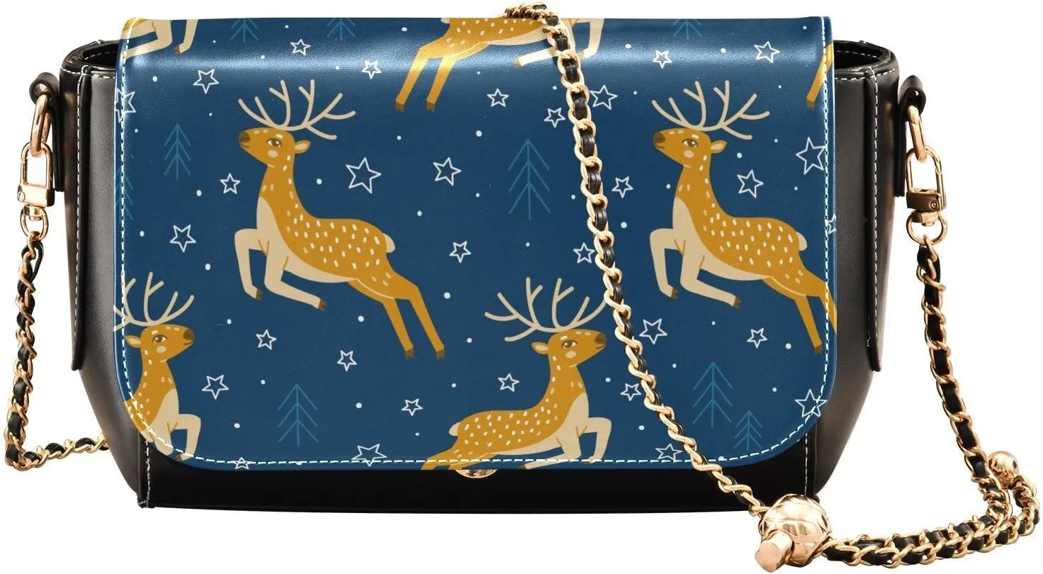 Crossbody Bags for Women Trendy Women's Black Shoulder Bag Small PU Leather Flap Cross Body Bag Handbags