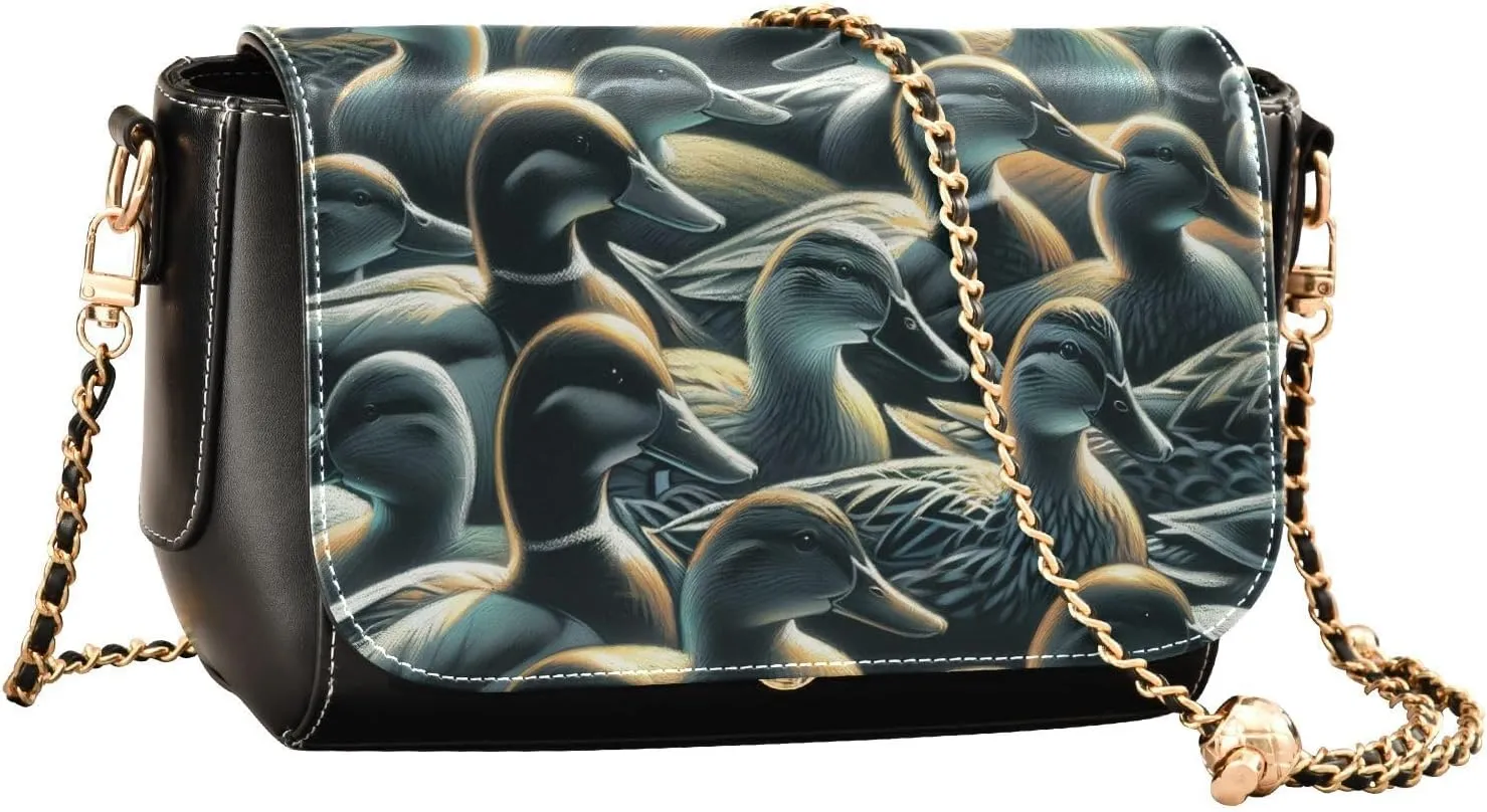 Crossbody Bags for Women Trendy Women's Black Shoulder Bag Small PU Leather Flap Cross Body Bag Handbags