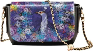 Crossbody Bags for Women Trendy Women's Black Shoulder Bag Small PU Leather Flap Cross Body Bag Handbags
