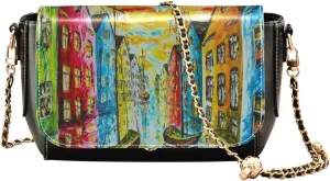Crossbody Bags for Women Trendy Women's Black Shoulder Bag Small PU Leather Flap Cross Body Bag Handbags