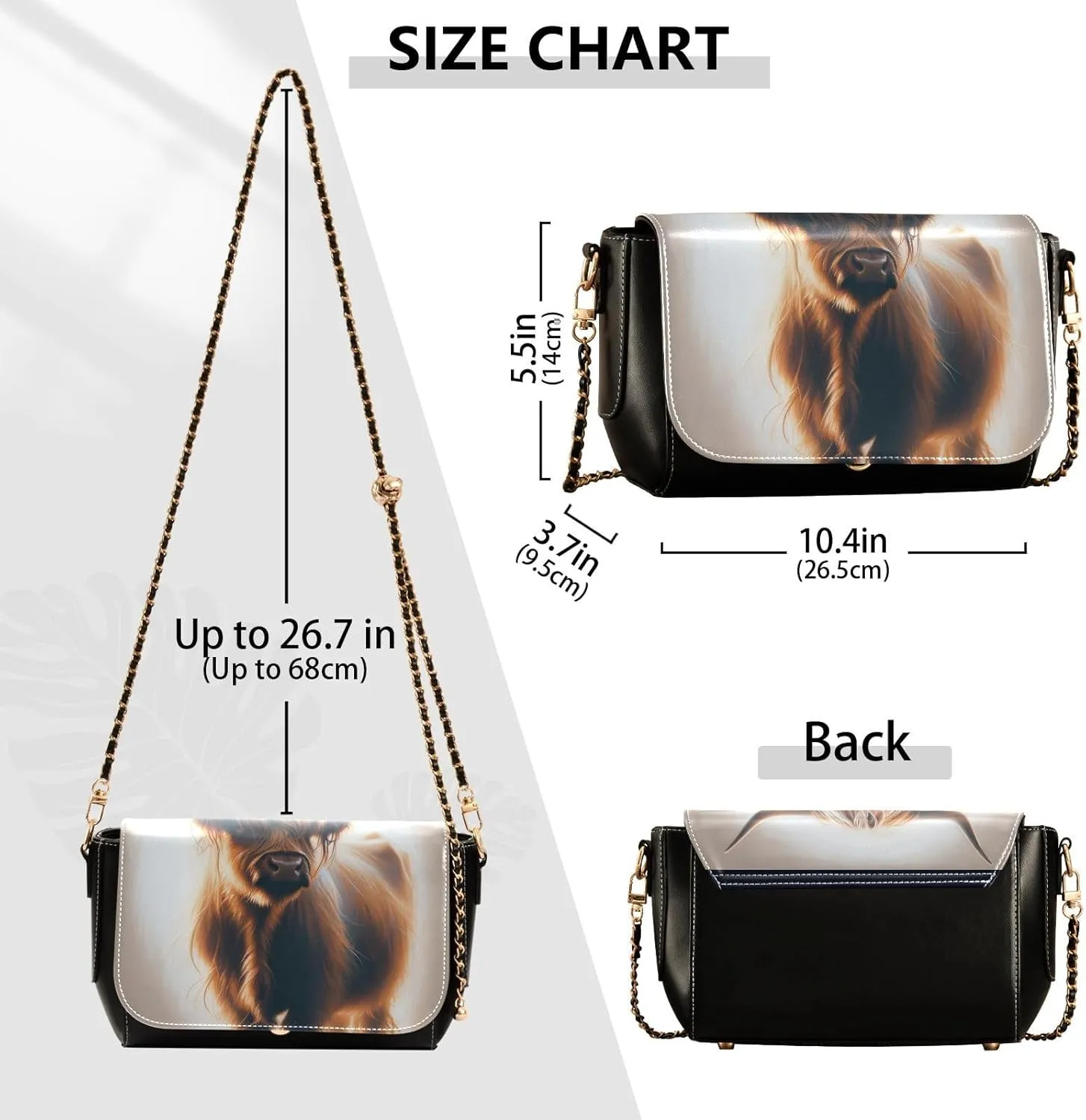 Crossbody Bags for Women Trendy Women's Black Shoulder Bag Small PU Leather Flap Cross Body Bag Handbags