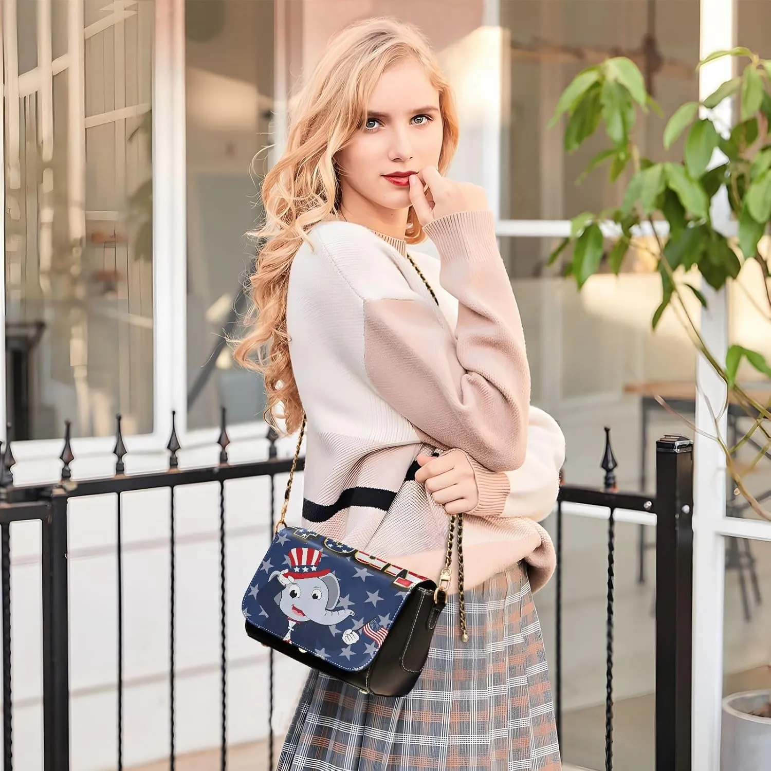 Crossbody Bags for Women Trendy Women's Black Shoulder Bag Small PU Leather Flap Cross Body Bag Handbags