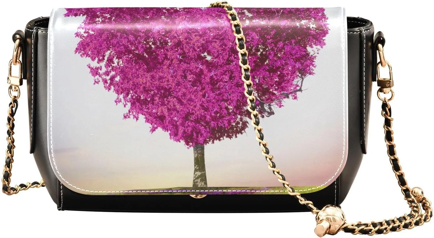 Crossbody Bags for Women Trendy Women's Black Shoulder Bag Small PU Leather Flap Cross Body Bag Handbags
