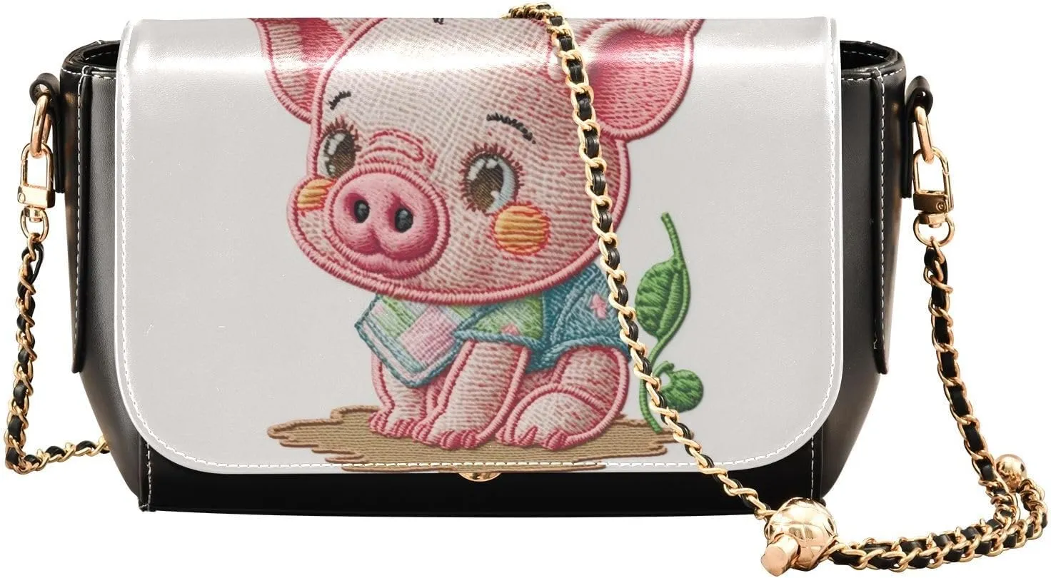 Crossbody Bags for Women Trendy Women's Black Shoulder Bag Small PU Leather Flap Cross Body Bag Handbags