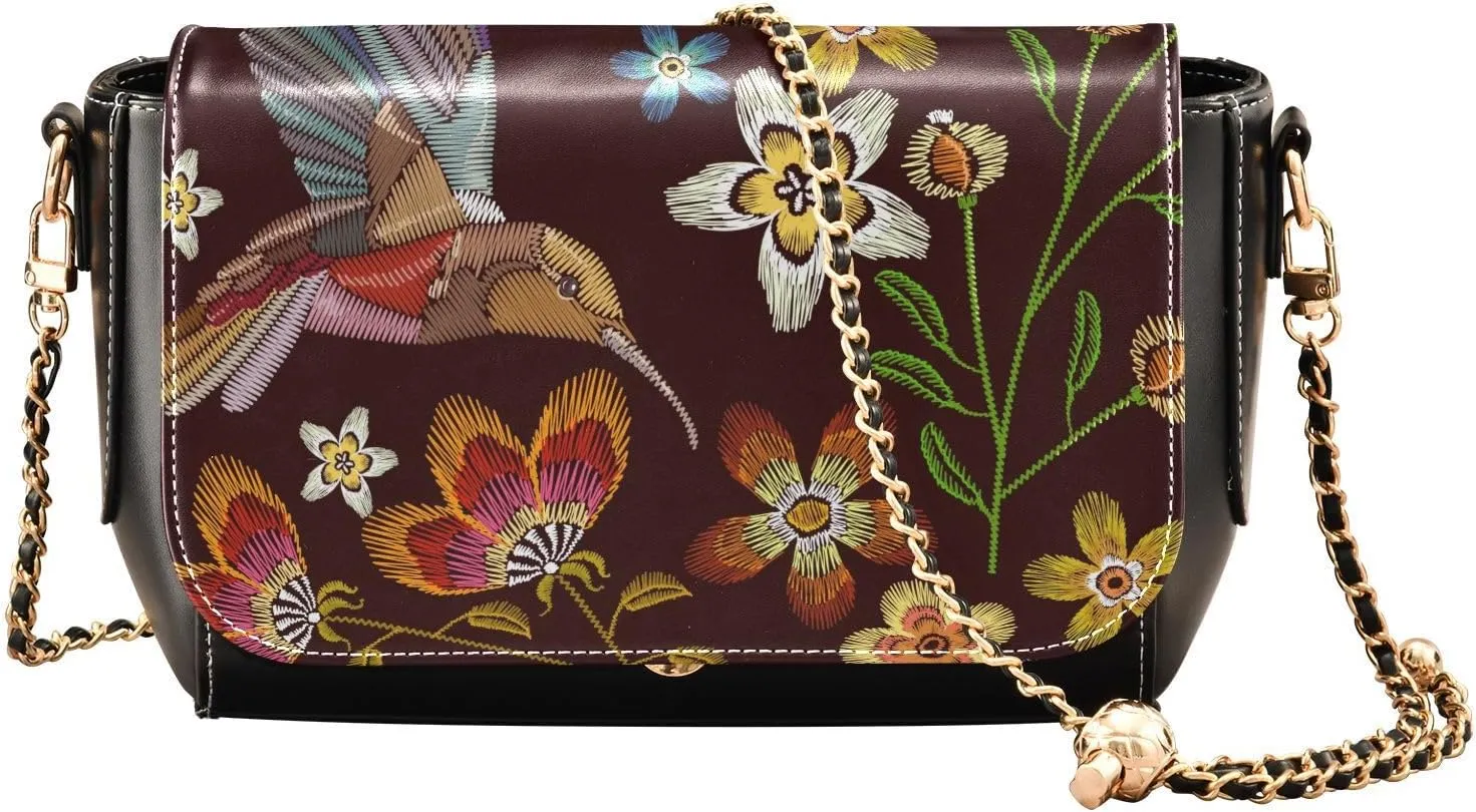 Crossbody Bags for Women Trendy Women's Black Shoulder Bag Small PU Leather Flap Cross Body Bag Handbags