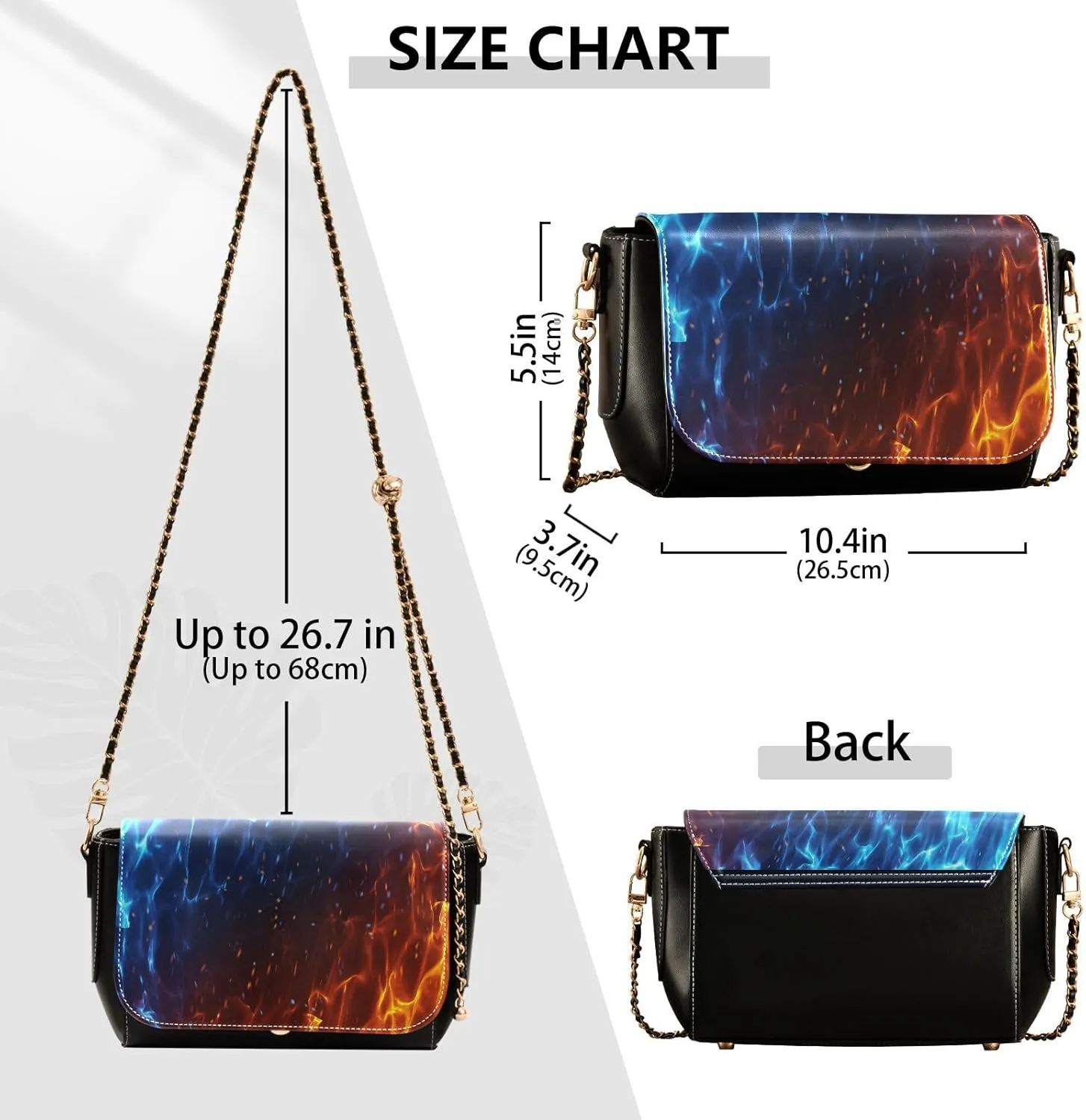 Crossbody Bags for Women Trendy Women's Black Shoulder Bag Small PU Leather Flap Cross Body Bag Handbags