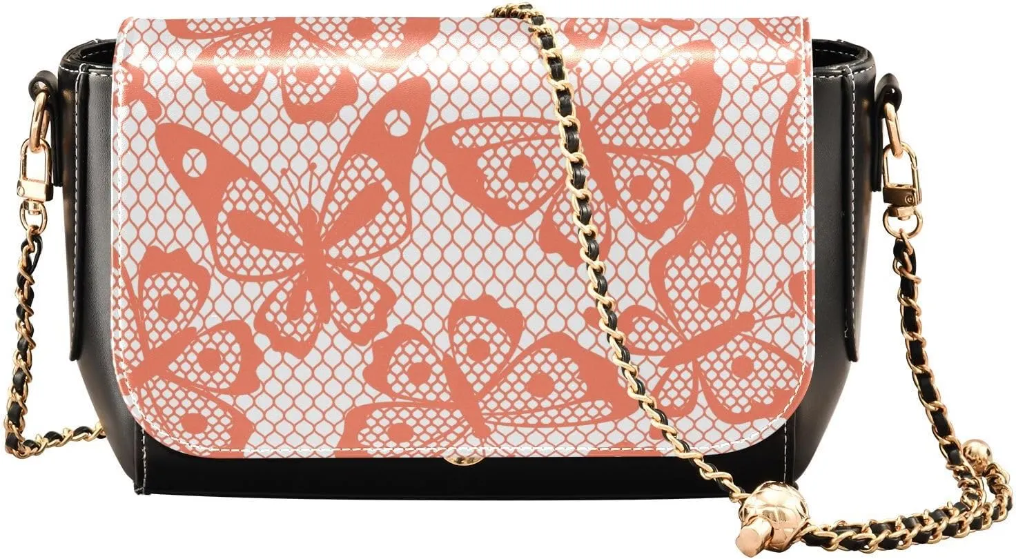 Crossbody Bags for Women Trendy Women's Black Shoulder Bag Small PU Leather Flap Cross Body Bag Handbags