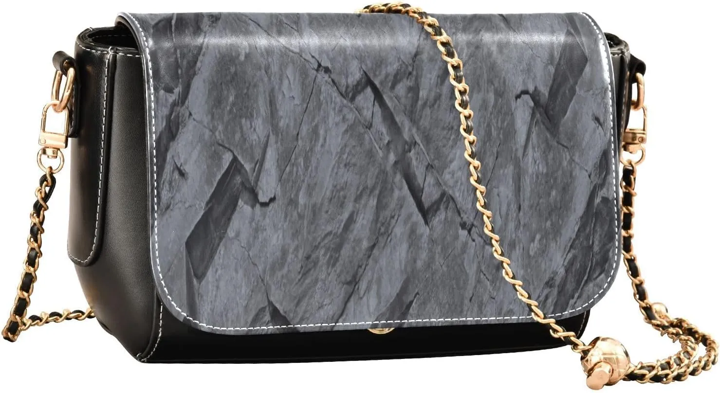 Crossbody Bags for Women Trendy Women's Black Shoulder Bag Small PU Leather Flap Cross Body Bag Handbags