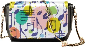 Crossbody Bags for Women Trendy Women's Black Shoulder Bag Small PU Leather Flap Cross Body Bag Handbags
