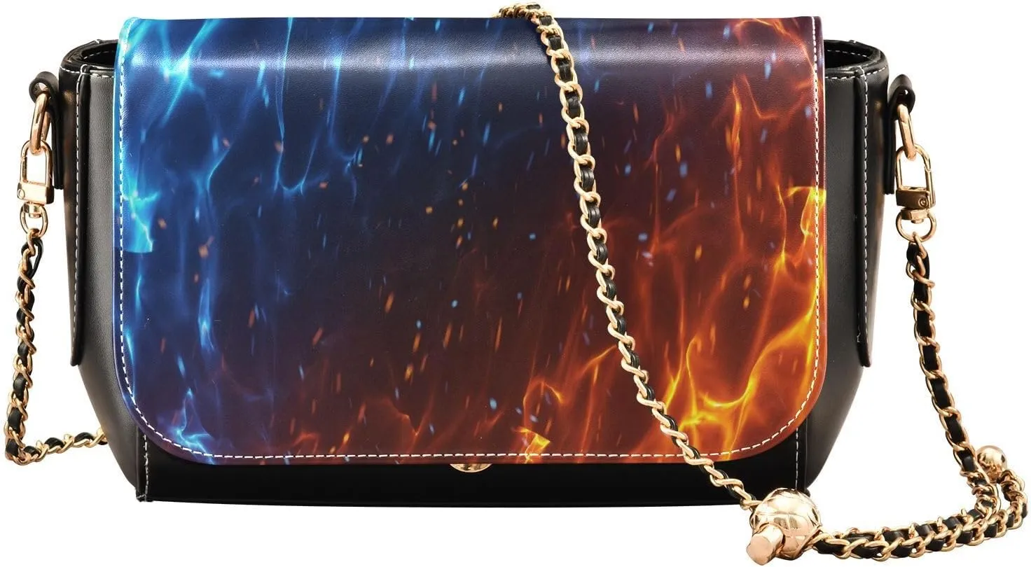 Crossbody Bags for Women Trendy Women's Black Shoulder Bag Small PU Leather Flap Cross Body Bag Handbags