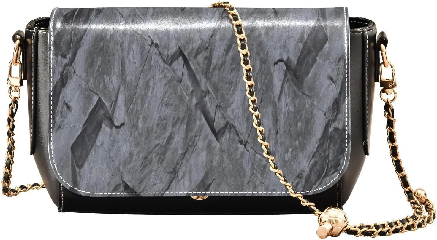 Crossbody Bags for Women Trendy Women's Black Shoulder Bag Small PU Leather Flap Cross Body Bag Handbags