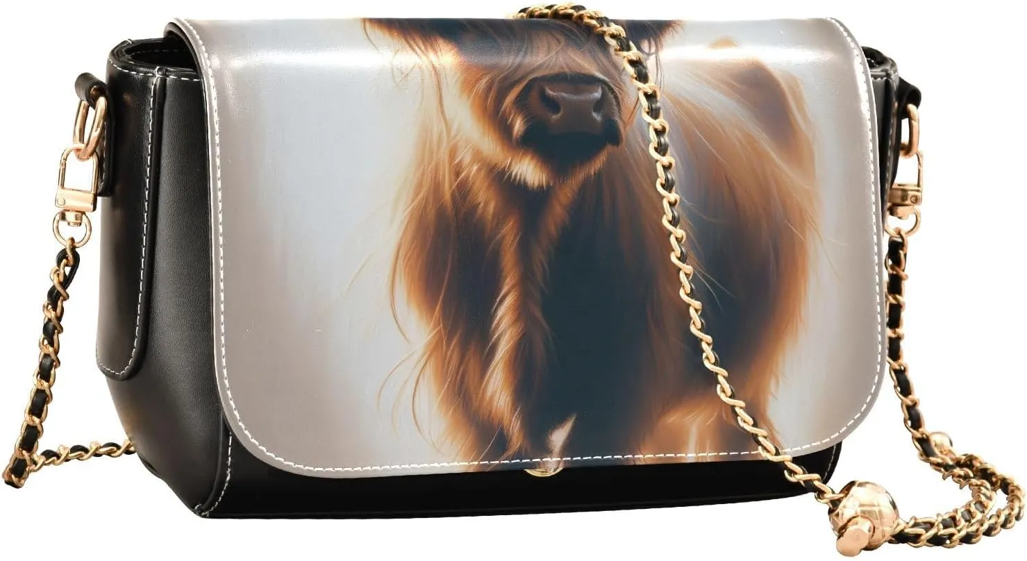 Crossbody Bags for Women Trendy Women's Black Shoulder Bag Small PU Leather Flap Cross Body Bag Handbags